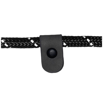 HugglePets Reflective Rope Slip Dog Lead: Black / 150 x 1.2 cm (Max: 50 kg)