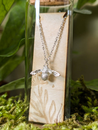 Bee Sterling Silver Necklace