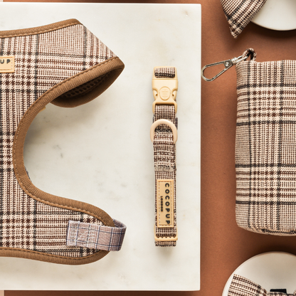 Pup Plaid Collar: Small
