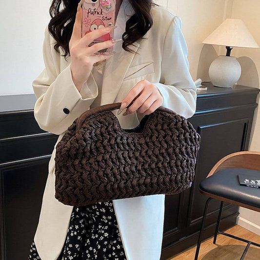 Sculptural Cloud Bag Beach Summer Bag: Chocolate