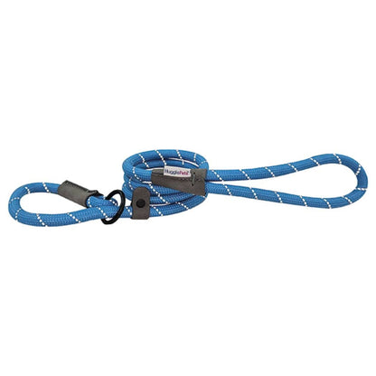 HugglePets Reflective Rope Slip Dog Lead: Blue / 150 x 1.2 cm (Max: 50 kg)