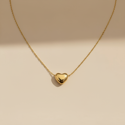 Dainty Heart Necklace 18k Gold Plated Waterproof