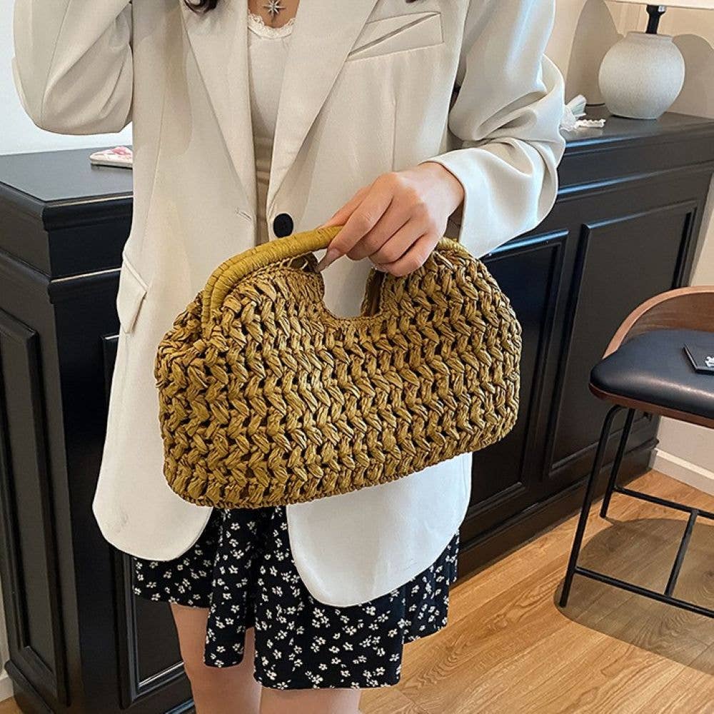 Sculptural Cloud Bag Beach Summer Bag: Chocolate