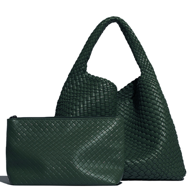 Large Weave Two in One Handbags B1683: Beige