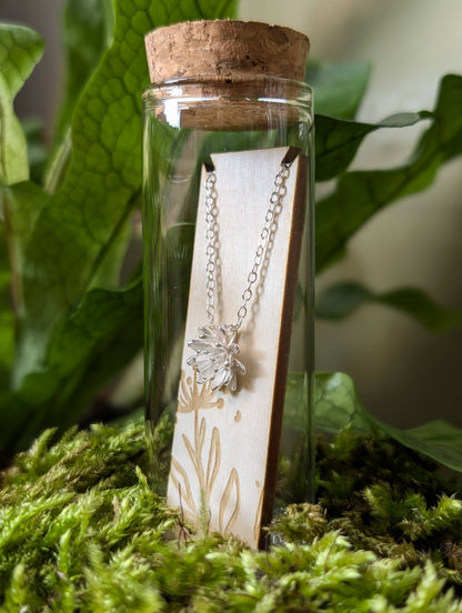 Lotus Silver Necklace