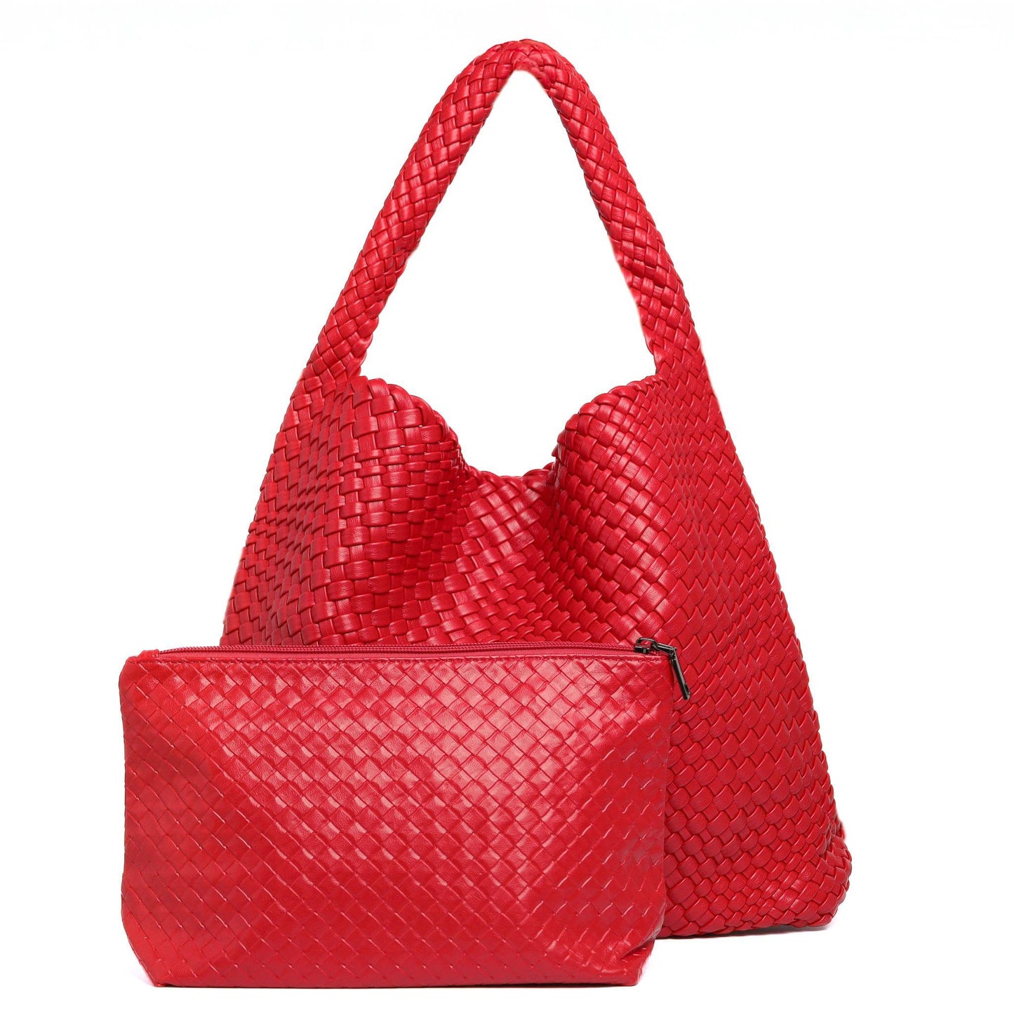Large Weave Two in One Handbags B1683: Beige