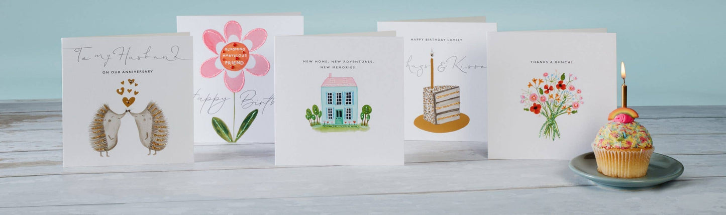 Card - Happy Fiftieth - 4 Balloons