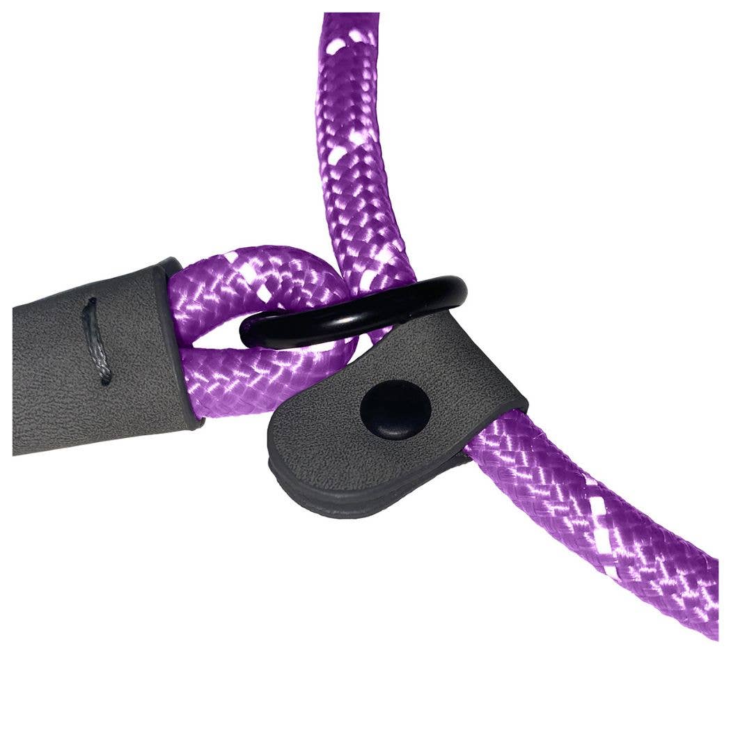 HugglePets Reflective Rope Slip Dog Lead: Purple / 150 x 1.2 cm (Max: 50 kg)